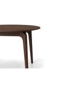 Table extensible en bois Gemma 8 places chêne foncé - 110/210 x 110 x 76 cm