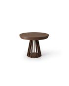 Table extensible en bois Renzo 8 places chêne foncé - 110/210 x 110 x 76 cm
