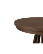 Table extensible en bois Renzo 8 places chêne foncé - 110/210 x 110 x 76 cm