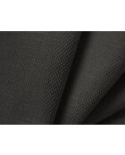Canapé d'angle gauche panoramique modulable en chenille Francesca 7 places gris foncé - 329 x 276 x 70 cm