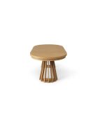 Table extensible en bois Renzo 8 places chêne naturel - 110/210 x 110 x 76 cm