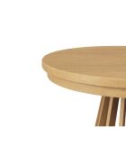 Table extensible en bois Renzo 8 places chêne naturel - 110/210 x 110 x 76 cm