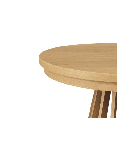 Table extensible en bois Renzo 8 places chêne naturel - 110/210 x 110 x 76 cm