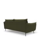 Canapé en tissu structuré Elio 4 places vert - 228 x 100 x 97 cm