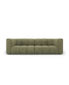Canapé modulaire en chenille Francesca 3 places vert clair - 226 x 96 x 70 cm