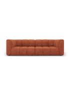 Modulares Chenille-Sofa Francesca für 3 Personen, orange - 226 x 96 x 70 cm