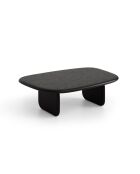 Table basse en bois Piero chêne noir - 110 x 80 x 35 cm