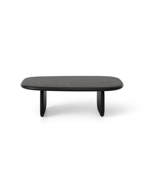 Table basse en bois Piero chêne noir - 110 x 80 x 35 cm