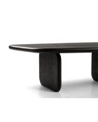 Table basse en bois Piero chêne noir - 110 x 80 x 35 cm