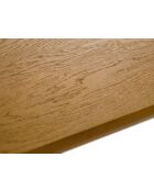 Table à manger en bois Flavia 6 places chêne naturel - 180 x 100 x 76 cm
