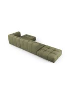 Francesca Modulares Ecksofa aus Chenille für 5 Personen, rechts, hellgrün - 323 x 160 x 70 cm