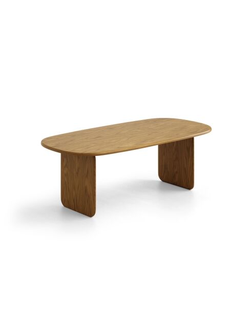 Table à manger en bois Piero 8 places chêne naturel - 220 x 110 x 76 cm
