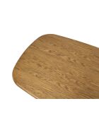 Table à manger en bois Piero 8 places chêne naturel - 220 x 110 x 76 cm