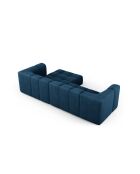 Francesca 3-Sitzer modulares rechtes Ecksofa aus Chenille königsblau - 256 x 160 x 70 cm