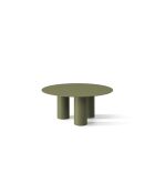Table basse en métal Lucio vert mousse - 80 x 80 x 33.5 cm