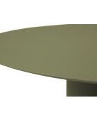 Table basse en métal Lucio vert mousse - 80 x 80 x 33.5 cm