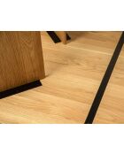 Table à manger en bois Livia 8 places chêne naturel - 200 x 100 x 76 cm