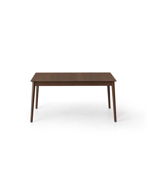 Table extensible en bois Bianca 10 places chêne foncé - 160/260 x 90 x 76 cm