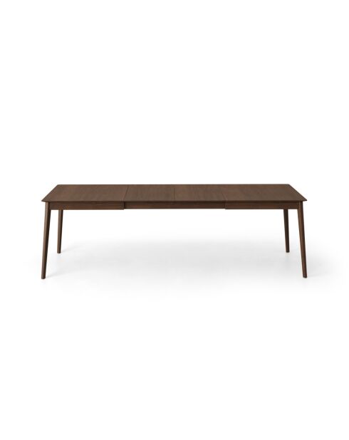Table extensible en bois Bianca 10 places chêne foncé - 160/260 x 90 x 76 cm