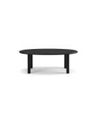 Table à manger en bois Flavia 6 places chêne noir - 180 x 100 x 76 cm