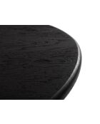 Table à manger en bois Flavia 6 places chêne noir - 180 x 100 x 76 cm