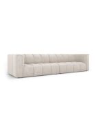 Francesca 4-zitsbank in beige modulaire chenille - 286 x 96 x 70 cm