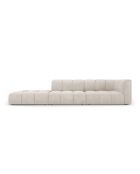 Francesca Beiges modulares Chenille-Sofa für 4 Personen, links, 293 x 96 x 70 cm