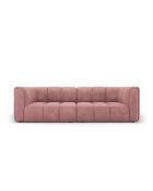 Francesca 3-zitsbank in roze modulaire chenille - 226 x 96 x 70 cm