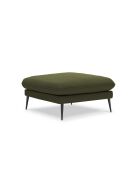 Pouf en tissu structuré Elio vert - 93 x 73 x 45 cm