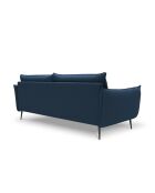 Canapé en tissu structuré Elio 4 places bleu - 228 x 100 x 97 cm