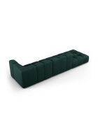 Francesca 4-Sitzer modulares linkes Chenille-Sofa flaschengrün - 293 x 96 x 70 cm