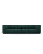Modulares Chenille-Sofa Francesca für 4 Personen, flaschengrün - 286 x 96 x 70 cm