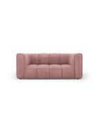 Canapé en chenille Francesca 2 places rose - 166 x 96 x 70 cm