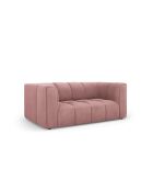 Canapé en chenille Francesca 2 places rose - 166 x 96 x 70 cm
