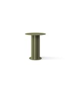 Table d'appoint en métal Mara vert mousse - 40 x 40 x 47 cm