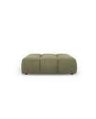 Pouf en chenille Francesca vert clair - 96 x 96 x 38 cm