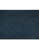 Canapé d'angle panoramique droit ouvert en tissu structuré Elio 7 places bleu - 337 x 244 x 95 cm
