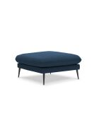 Pouf en tissu structuré Elio bleu - 93 x 73 x 45 cm