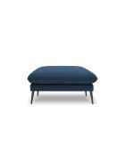 Pouf en tissu structuré Elio bleu - 93 x 73 x 45 cm