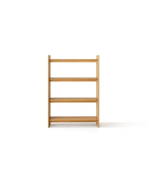 Bibliothèque en bois Livia chêne naturel - 120 x 40 x 170 cm