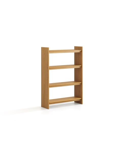Bibliothèque en bois Livia chêne naturel - 120 x 40 x 170 cm