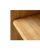 Bibliothèque en bois Livia chêne naturel - 120 x 40 x 170 cm