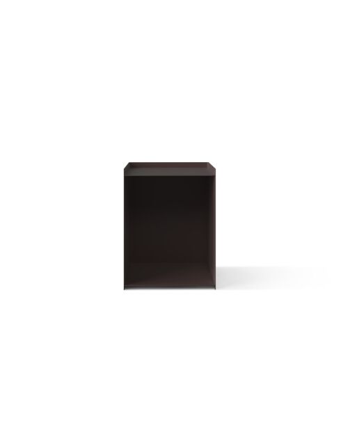 Table de chevet en métal Tullio expresso - 39.5 x 39.5 x 51.5 cm