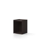 Table de chevet en métal Tullio expresso - 39.5 x 39.5 x 51.5 cm