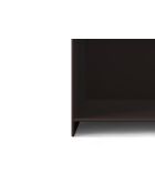 Table de chevet en métal Tullio expresso - 39.5 x 39.5 x 51.5 cm