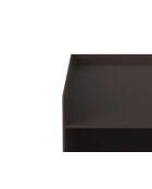 Table de chevet en métal Tullio expresso - 39.5 x 39.5 x 51.5 cm