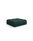 Pouf en chenille Francesca vert bouteille - 96 x 96 x 38 cm
