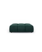 Pouf en chenille Francesca vert bouteille - 96 x 96 x 38 cm