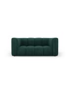 Canapé en chenille Francesca 2 places vert bouteille - 166 x 96 x 70 cm