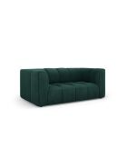 Canapé en chenille Francesca 2 places vert bouteille - 166 x 96 x 70 cm